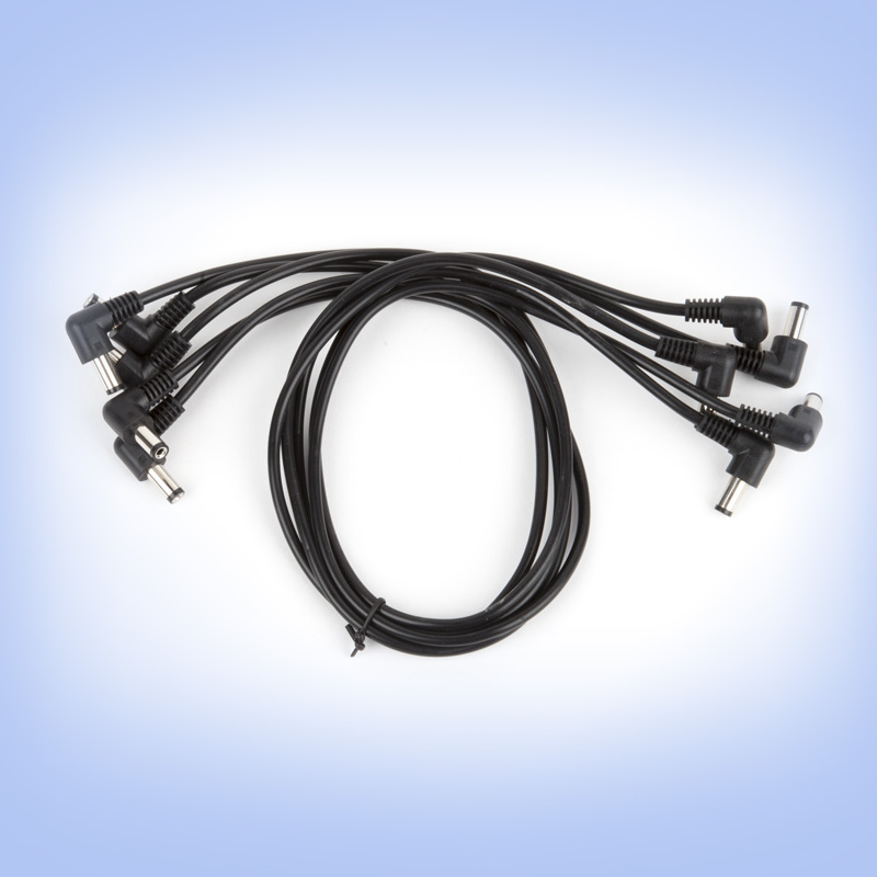 Finished Good in A Card Bag RT to RT Angle DC Power Cables -18&quot; (5 Pack)